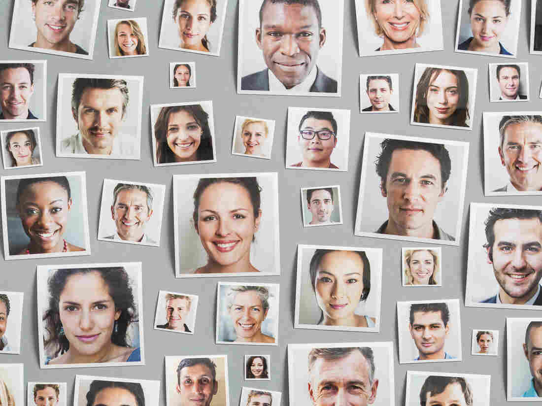Portraits of people of a range of races and ages.